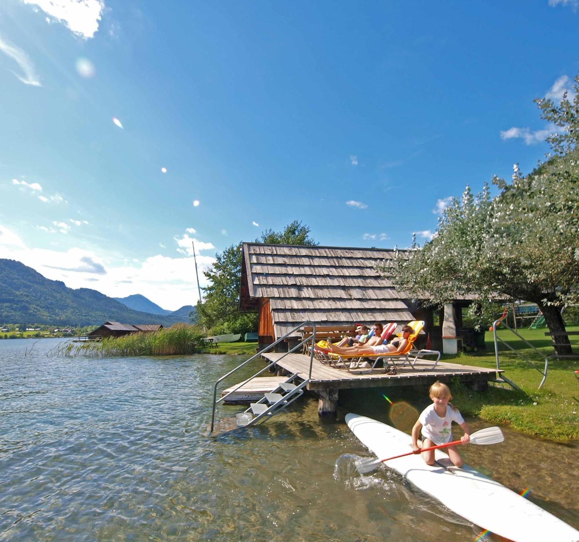 Ferienhof Obergasser Und Bergblick Villa Weissensee Buitenkant foto