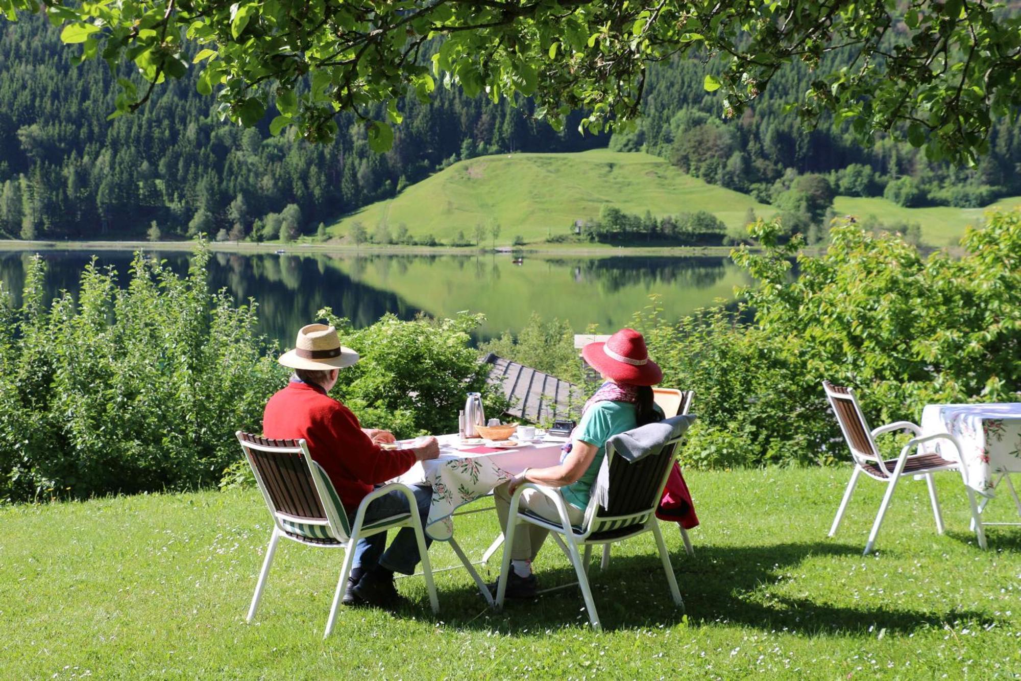 Ferienhof Obergasser Und Bergblick Villa Weissensee Buitenkant foto